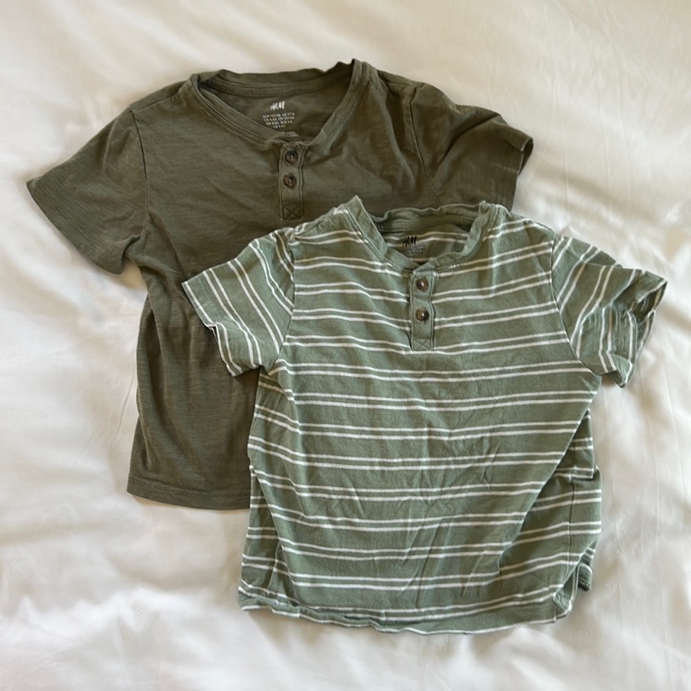 H&M boys Henley tees